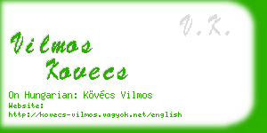 vilmos kovecs business card